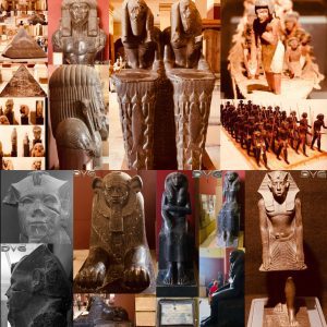 24. Amenemhat III Statues, Kemet Artifacts, Amenemhat & T-shirt.