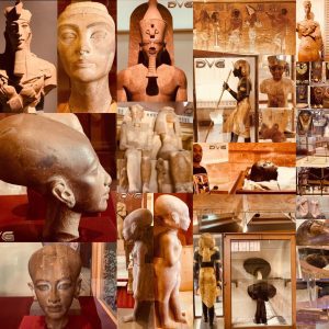 18. Akhenaten, Nefertiti, Amenhotep III, Tiye, King Tut, Yuya, & Thuya treasure.
