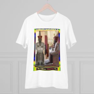05. Mentuhotep II Organic T-shirt. Front/back.