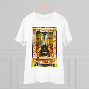 01. King Tut (Tutankhamun) Organic T-shirt. Front/back.